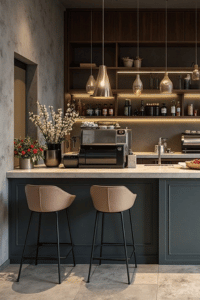 Modern coffee shop stools