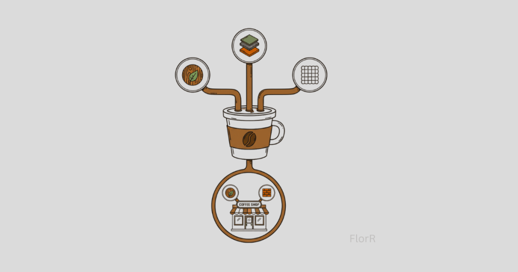 ¿Cómo comunican los materiales y acabados en el espacio interior los valores de marca de tu cafetería? ¿Cómo comunican los materiales y acabados en el espacio interior los valores de marca de tu cafetería?