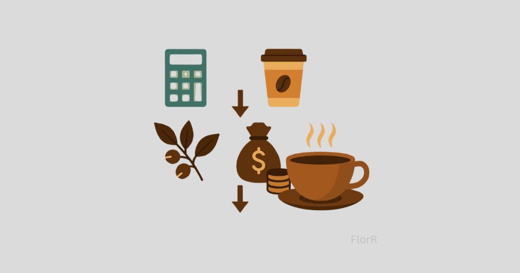 cómo fijar el precio del café 