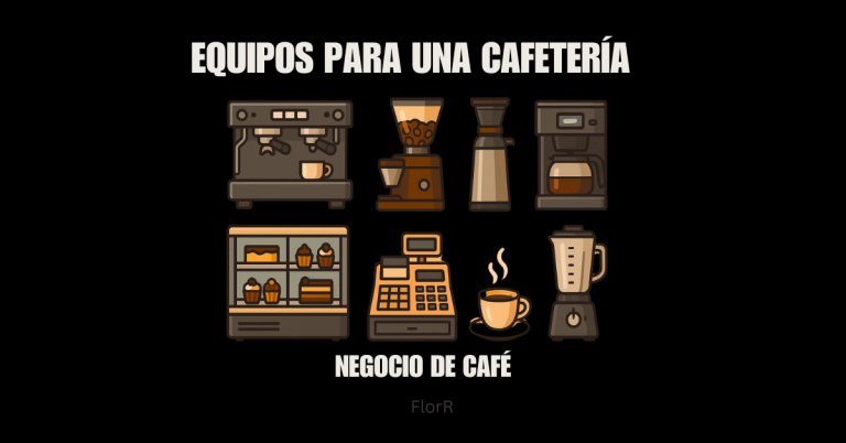 Lista esencial de equipos para iniciar una cafetería