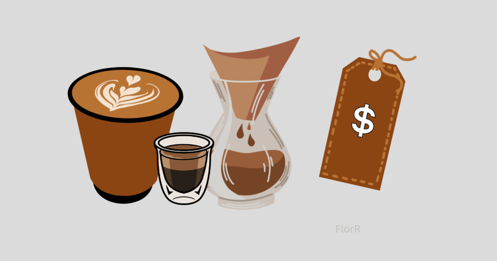 Cómo fijar el precio de bebidas como lattes, espressos y especialidades de café