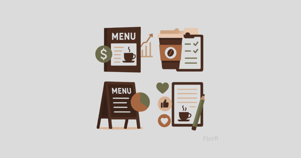 diseñar un menú de cafetería