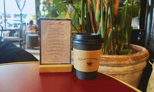 A Cup of Coffee at Cafe Flor 1 1