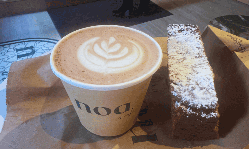 Mocha Coffee and Banana Bread at Noa a Cafe West Village 1 1 1 1
