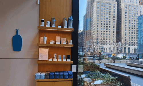 Street View From Inside Blue Bottle Coffee Chelsea Penn Station