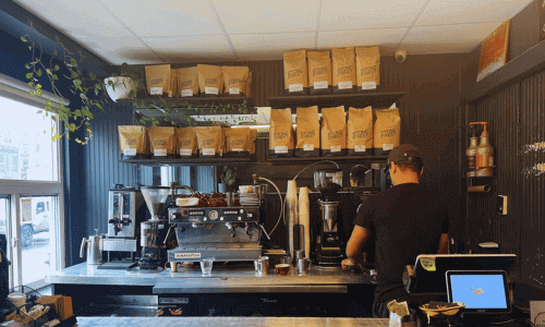 Espresso Bar and Coffee Bean Display at Stone Street Coffee Chelsea – Manhattan NYC 1 1 1 1 1 1 1 1 1