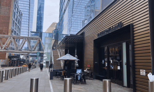 Bluestone Lane Chelsea Hudson Yards – Best Coffee NYC 1 Bluestone Lane Chelsea Hudson Yards exterior street view near the High Line New York City