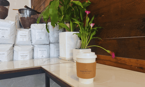 Cafe Ambrosia Chelsea – Best Coffee Near High Line NYC 6 Cafe Latte at Cafe Ambrosia Chelsea on 23rd St Near The High Line NYC 1 1 1 1 1 1 1