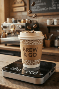 Maestri House mini coffee scale with timer for espresso and pour over brewing