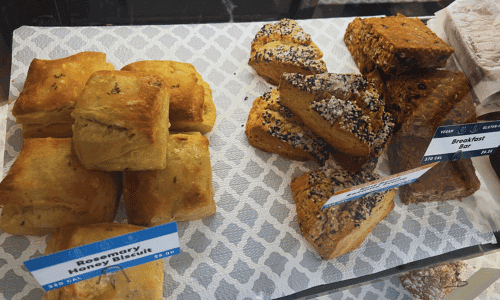 pastry display case at Joe Coffee Company Chelsea near the High Line New York City