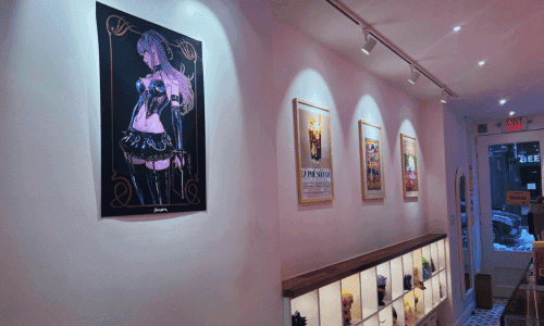 Kawaii Coffee West Village – Best Vietnamese Coffee NYC 3 Interior of Kawaii Coffee West Village Vietnamese coffee shop in NYC with wall art and modern decor