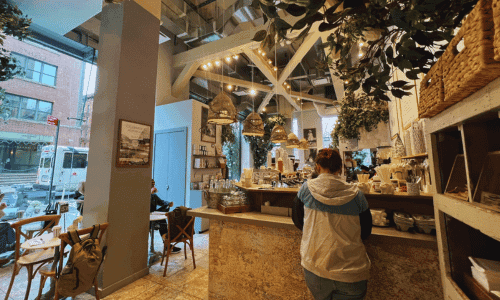 Maman West Village NYC interior near Little Island and High Line Manhattan